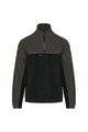 Heren Fleece vest Tweekleurige ecologishe WK904 BLACK-DARK GREY